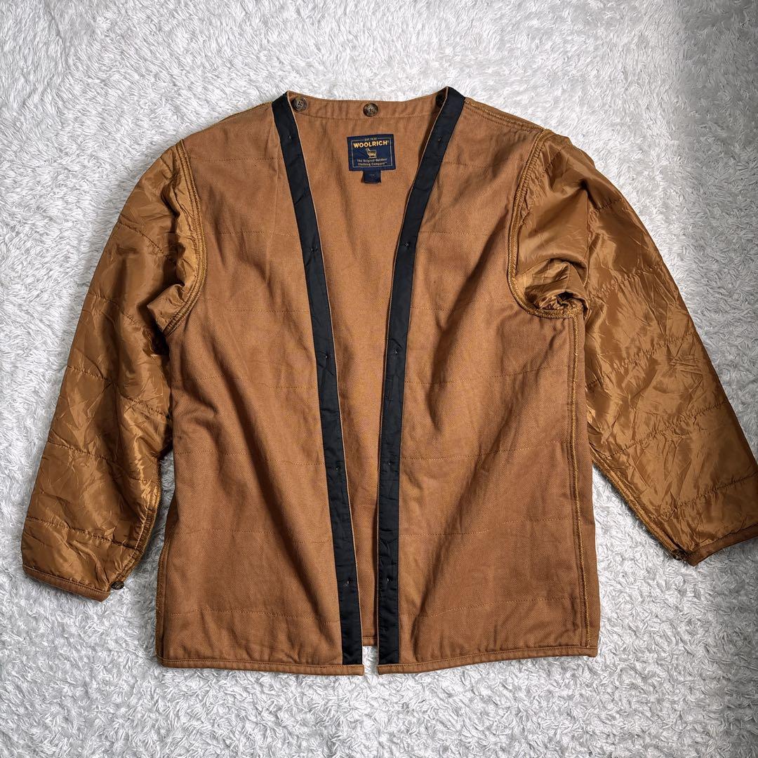 WOOLRICH 90s レザー襟 ライナー付 ウールコート L