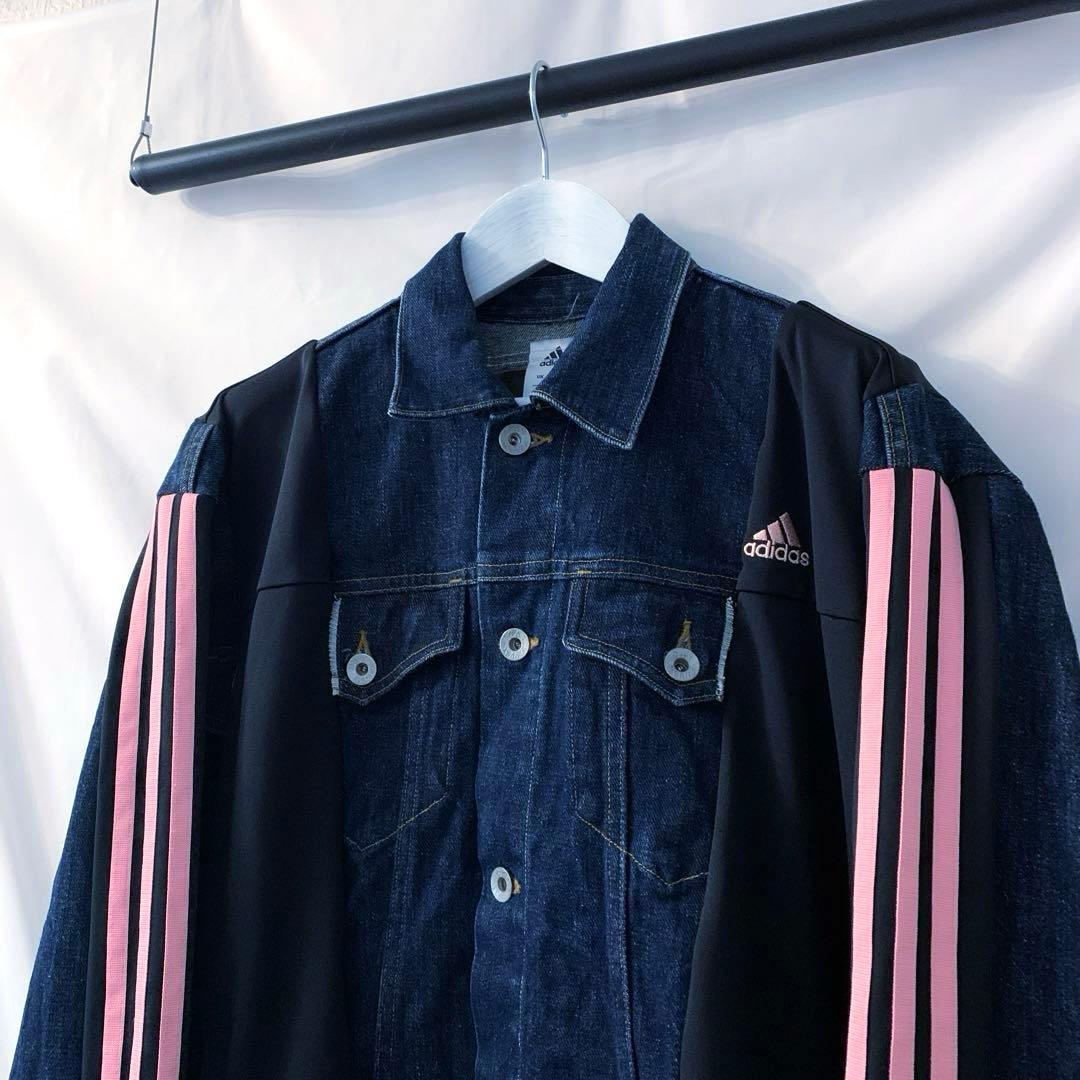 リメイク】再構築 ドッキング デニムジャケット×トラックジャケット