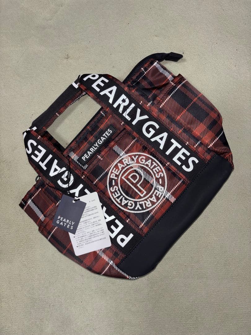 新品）パーリーゲイツ、マルチチェック柄シリーズ、カートバッグ