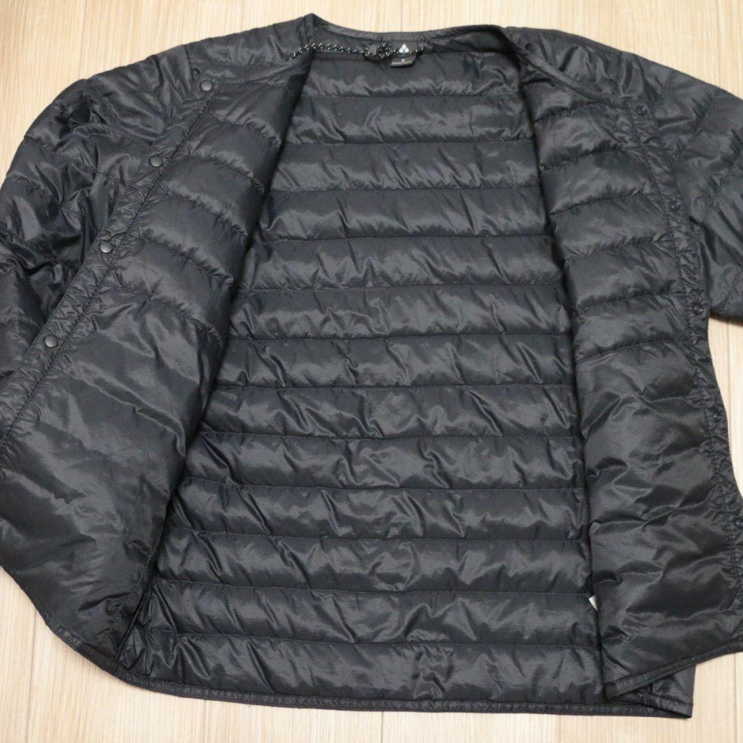 スペリオダウン ラウンドネックジャケット　S　BLACK