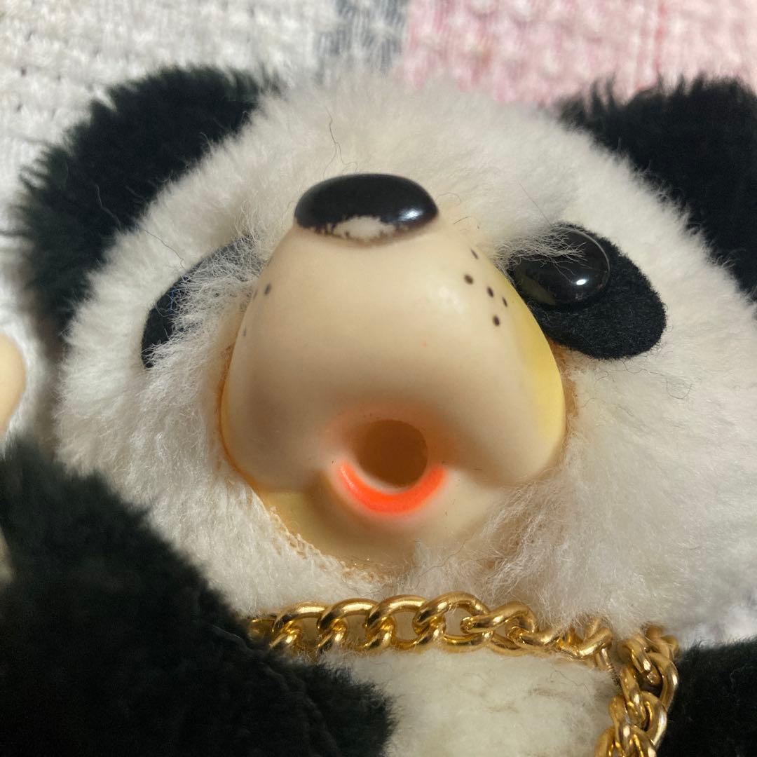 ファースト モンチッチ風 パンダ ぬいぐるみ ② レトロ 中古品 - メルカリ