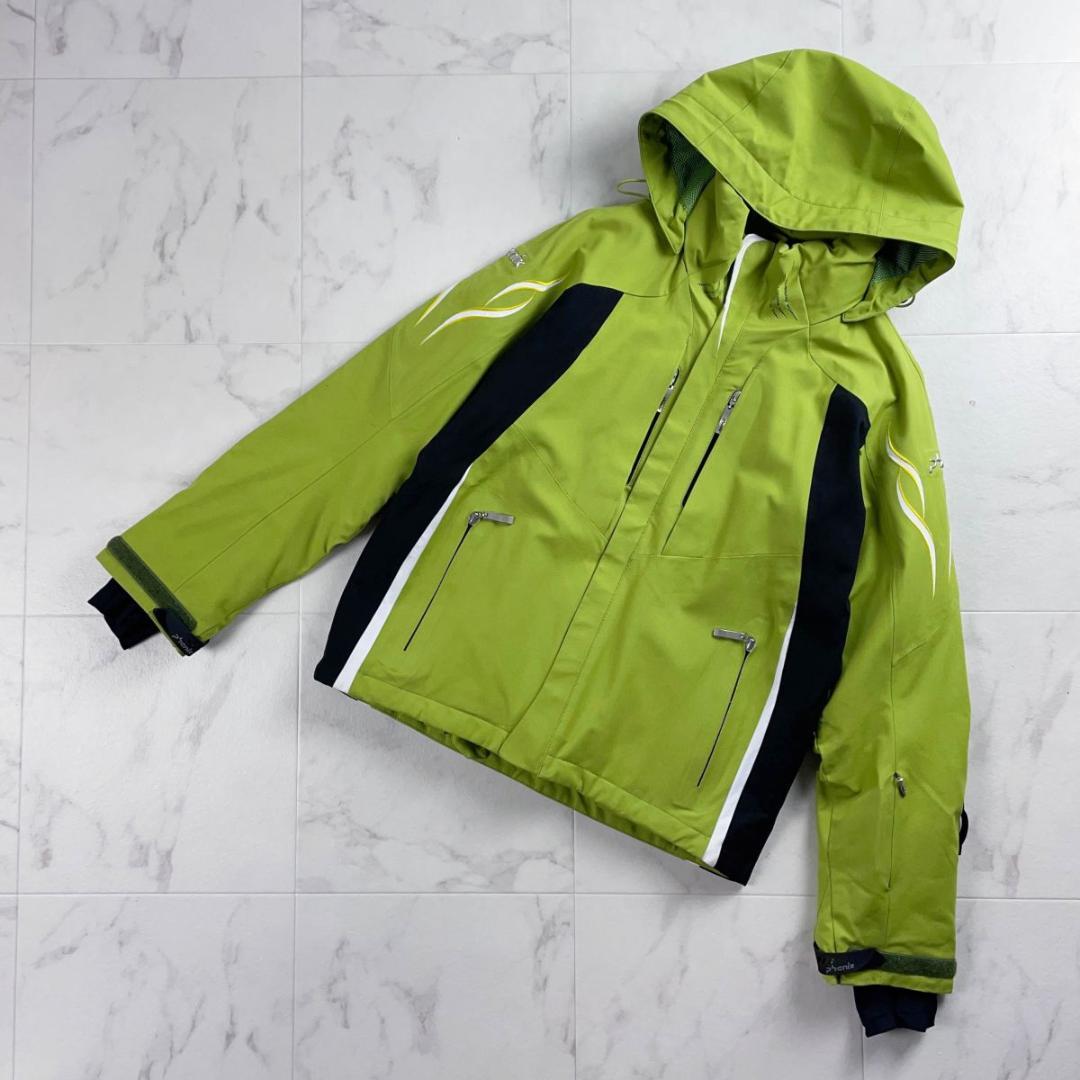 美品 phenix スキーウェア上下 ダイジェナイトサーモ 黄緑 M *YC4