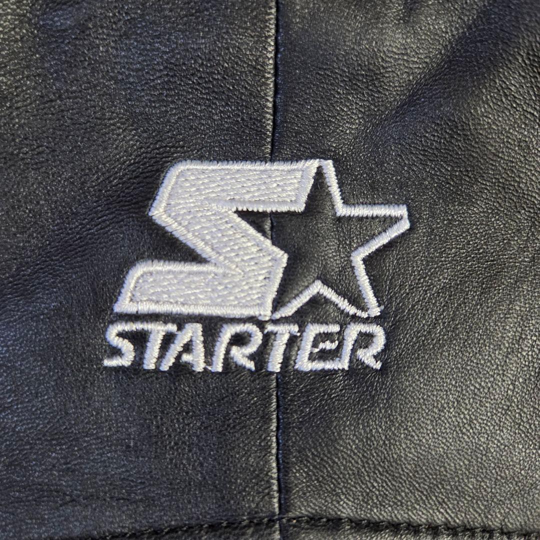 超希少 美品 スターター オールレザー スタジャン レイダース サイズM 黒