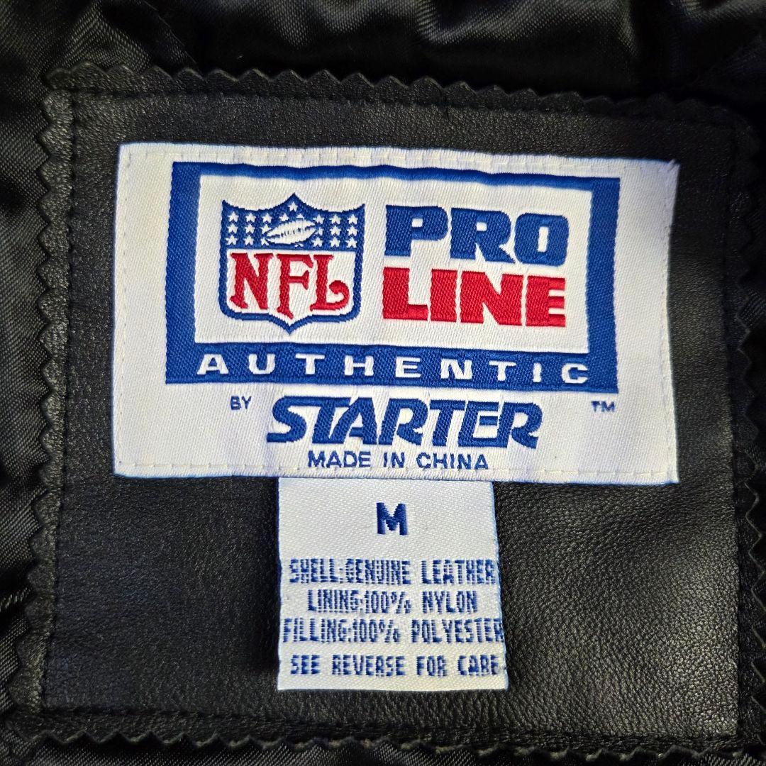 超希少 美品 スターター オールレザー スタジャン レイダース サイズM 黒