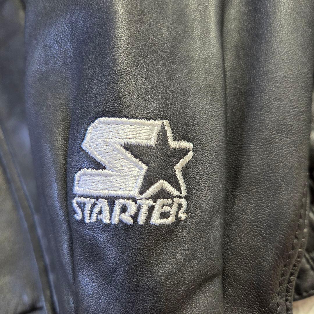 超希少 美品 スターター オールレザー スタジャン レイダース サイズM 黒