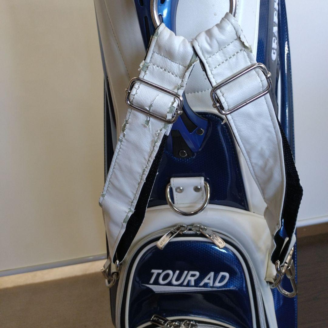 ツアーAD キャディーバック　グラファイト　デザイン