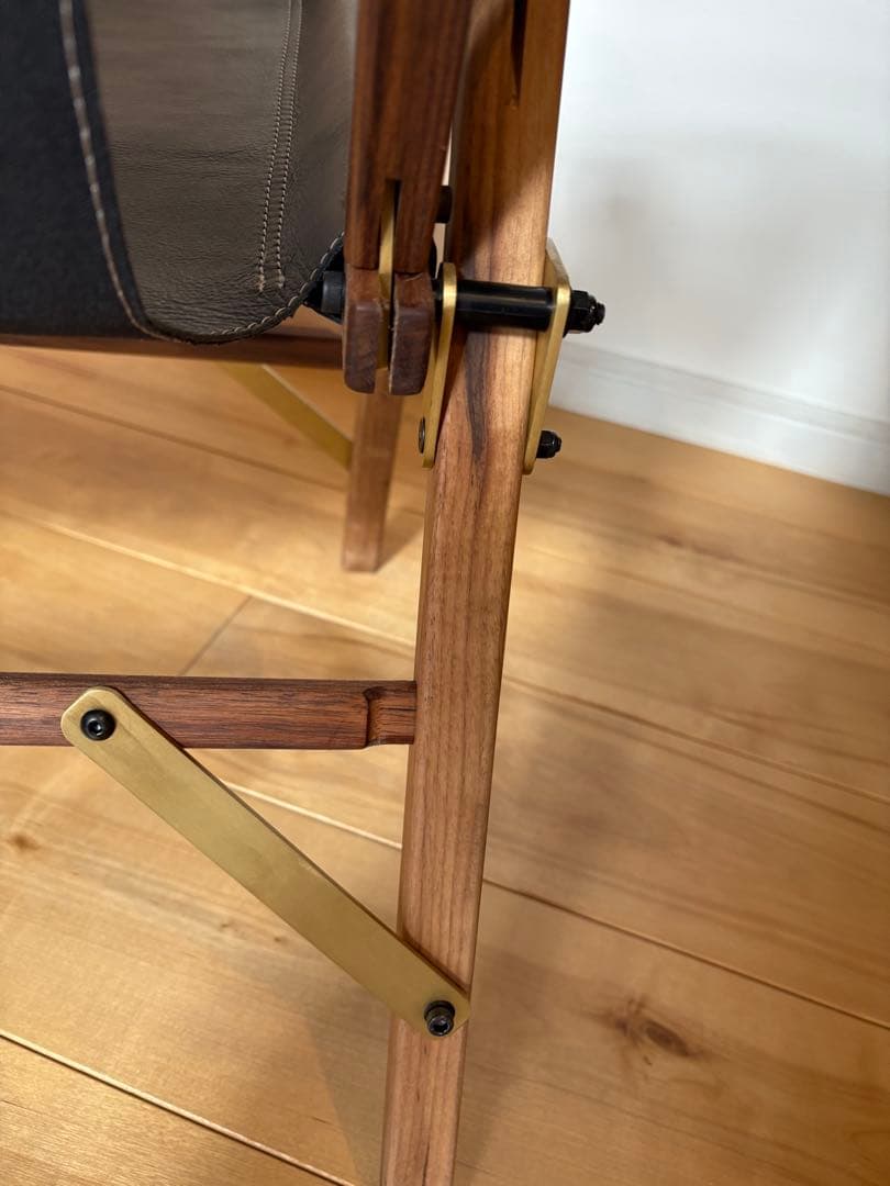 y*5様 新品未使用 コンダクターズチェア ウォールナット レザー ワイド