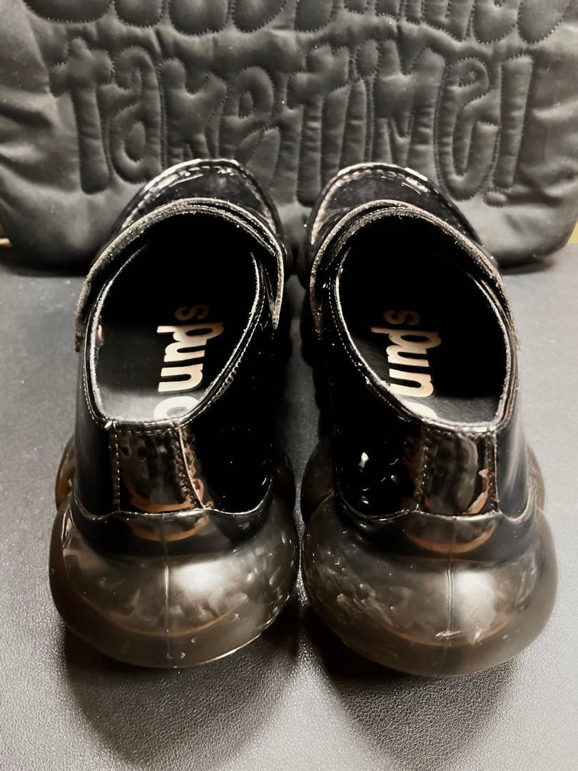 grounds 黒 ローファー JEWELRY LOAFER 25.5cm