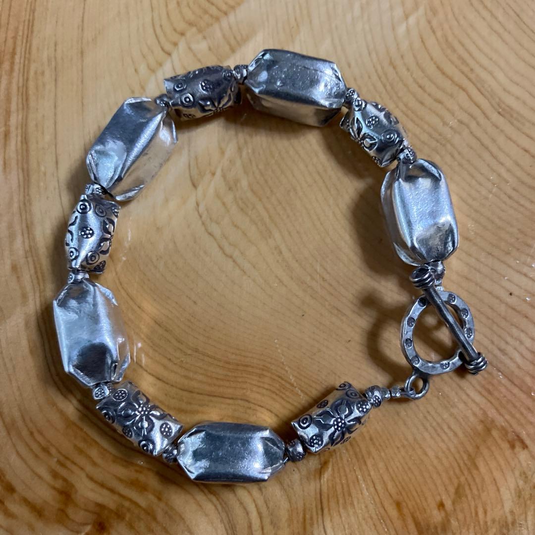 御専用カレンシルバー　パドゥア＆ファイ刻印ゴツめブレスレット
