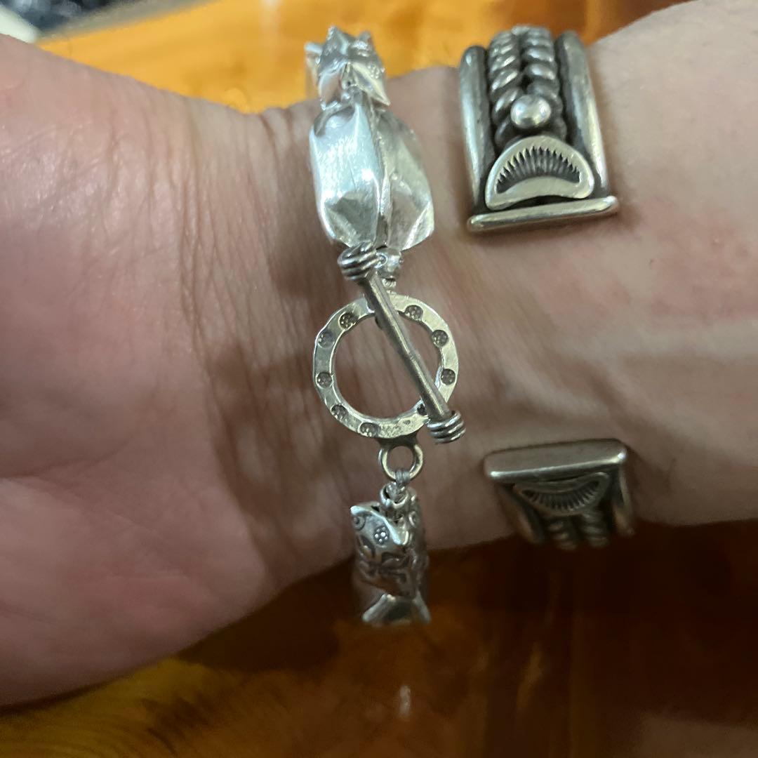 御専用カレンシルバー　パドゥア＆ファイ刻印ゴツめブレスレット