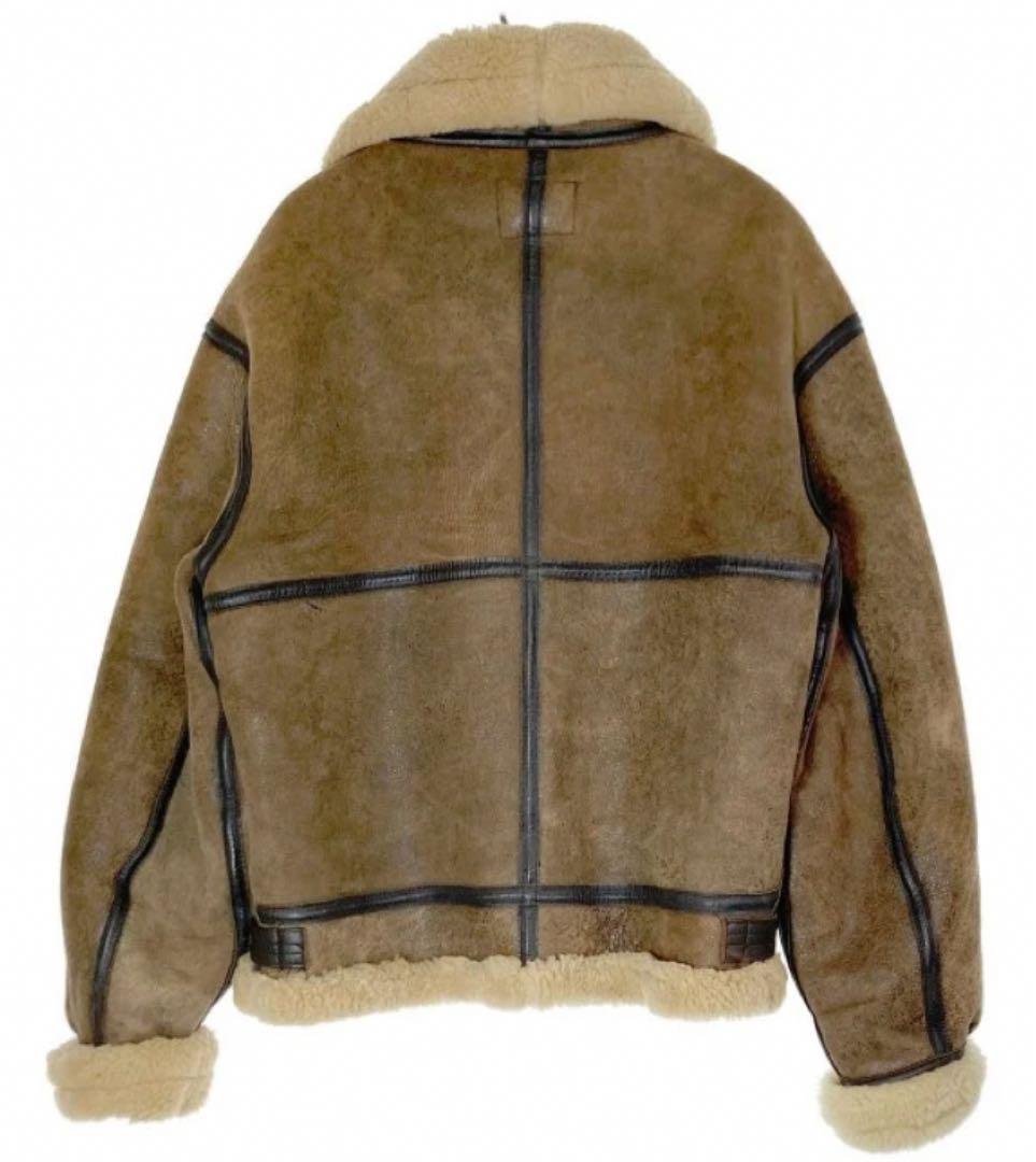【AVIREX】B-3フライトジャケット size36 ムートン 革シープスキン
