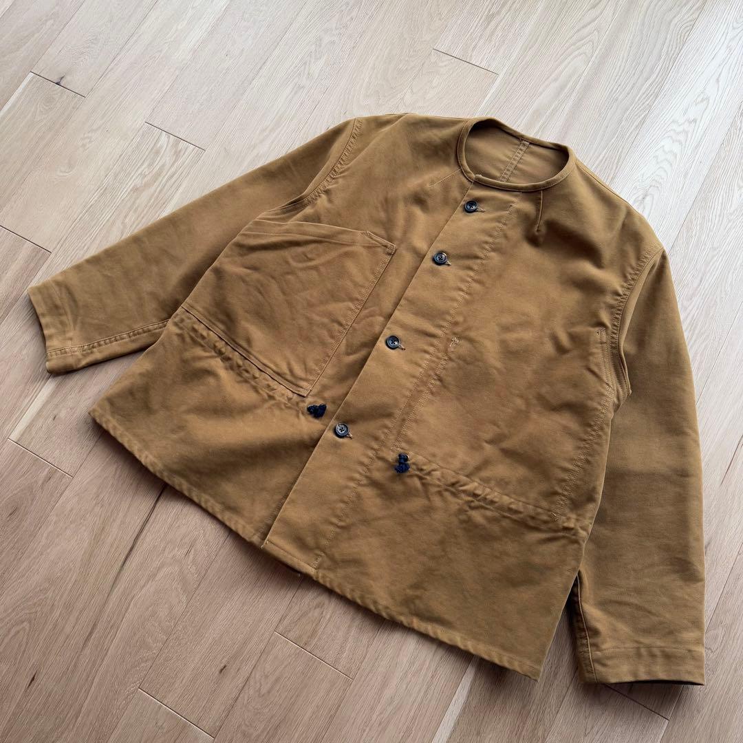 QUILP クイルプ モールスキン ノーカラー ジャケット