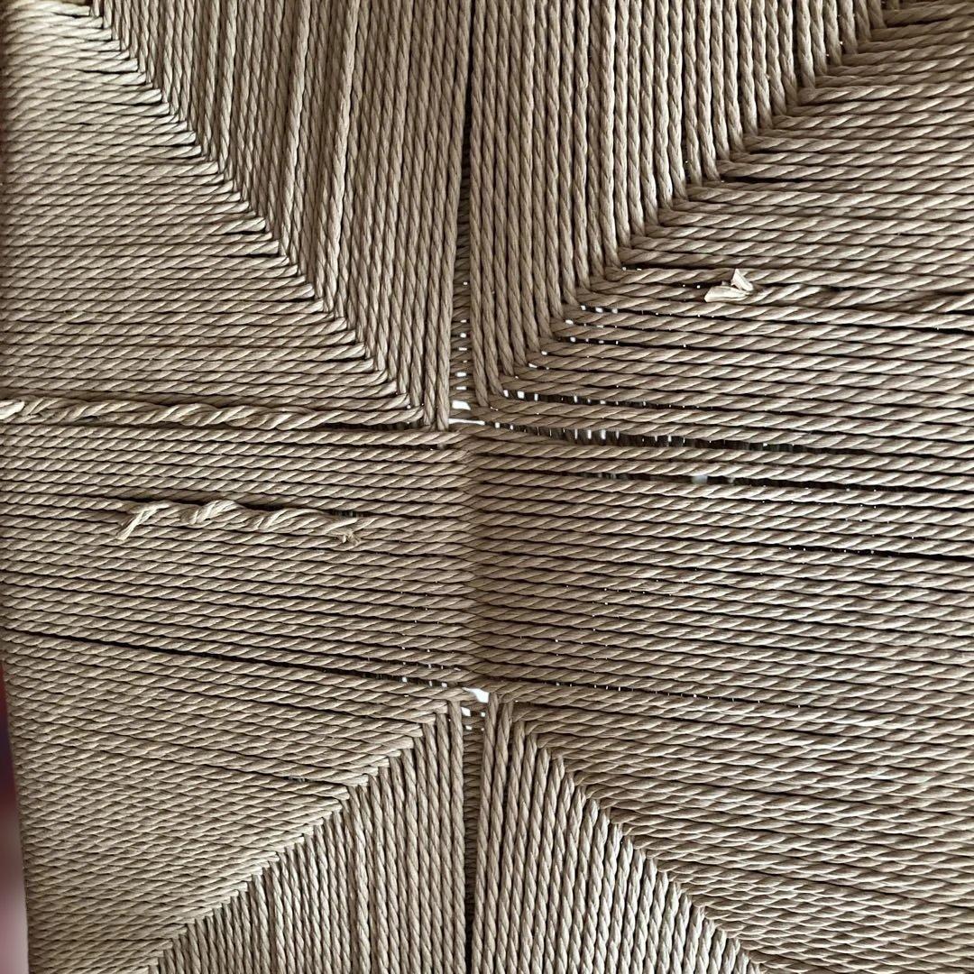 無印良品　ペーパーコード　椅子　モダンダイニングチェア ナチュラルウッド