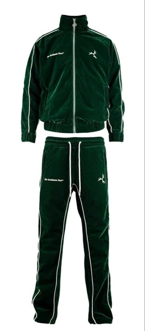 ベロア セットアップ グリーン - メルカリ