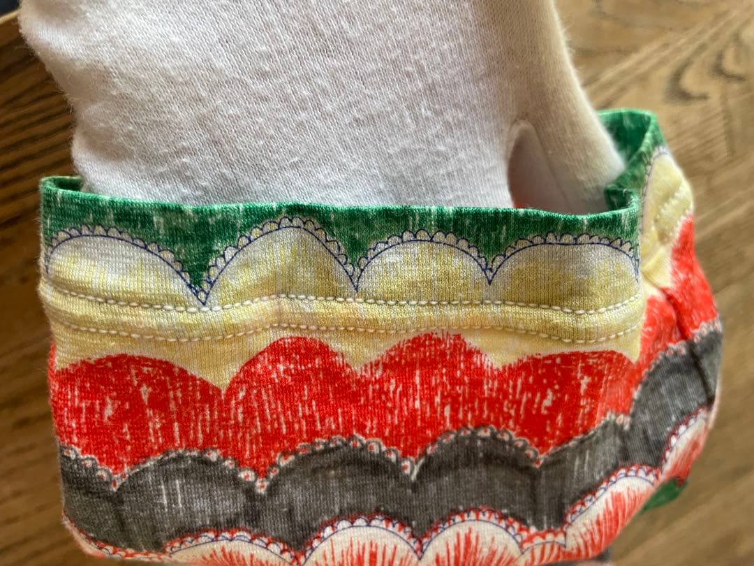 【美品】ツモリチサト・カラフルフリルパジャマ・波プリント・セットアップ