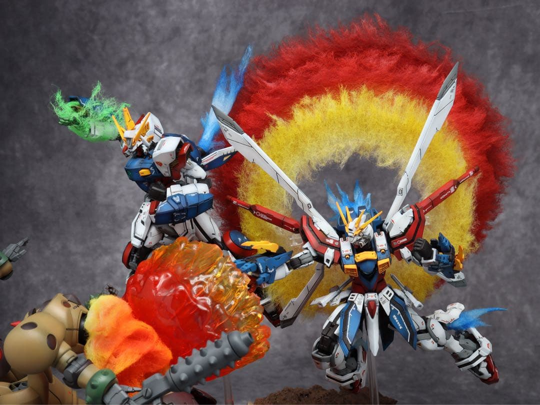 RG ゴッドガンダム シャイニングガンダム　ガンプラ塗装済み完成品