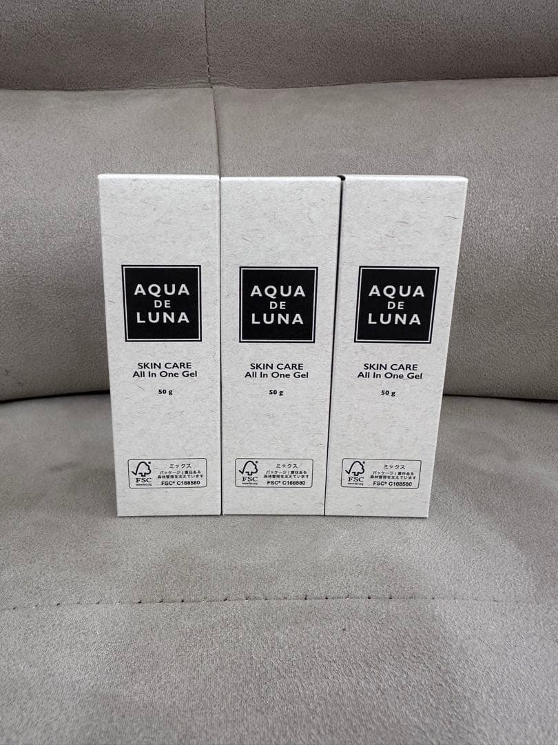 AQUA DE LUNA オールインワンゲル状美容液 50g 3本セット AQUA DE LUNA