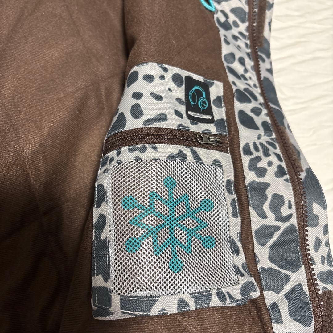 ICEPARDAL アニマル柄スノーボードウェア 9号(XS)