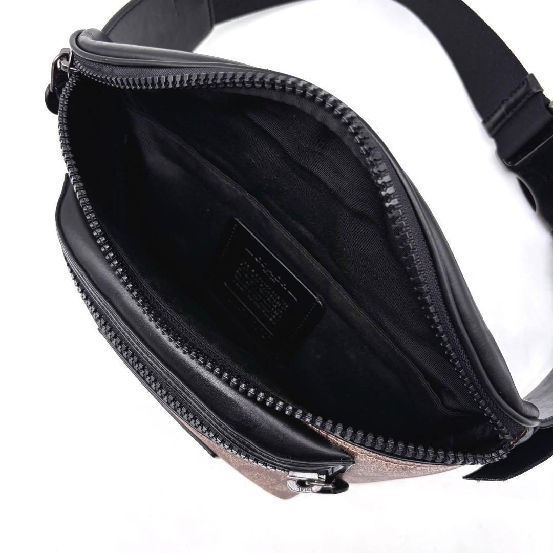 ✨良品✨ COACH　コーチ　ボディバッグ　シグネチャー　レザー　ウエストバッグ