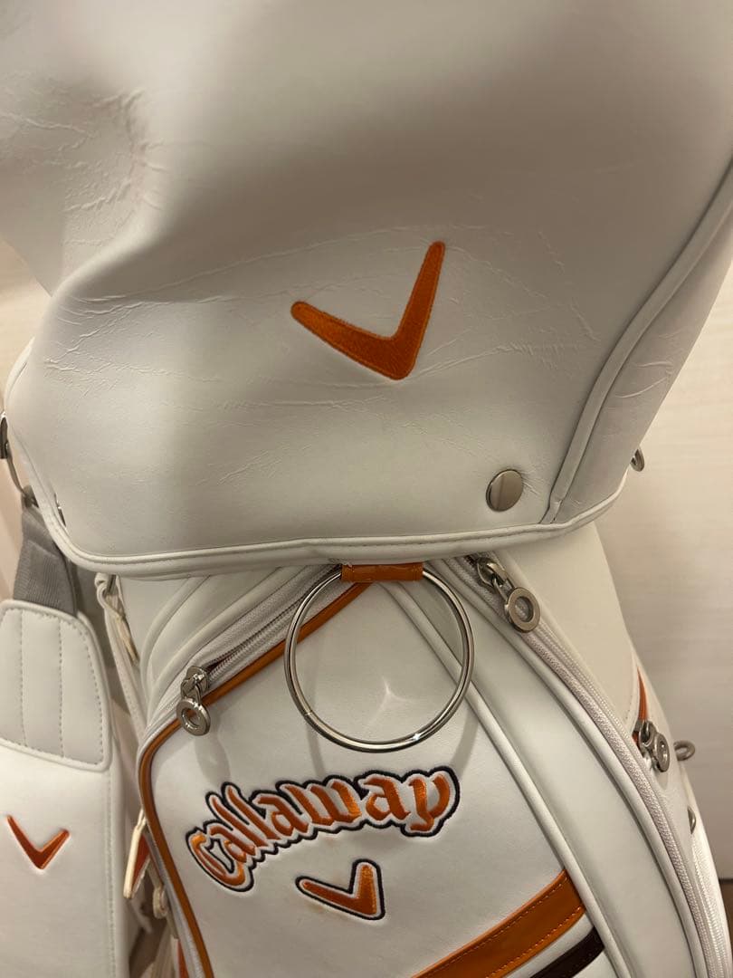 Callaway キャロウェイ　キャディバッグ ホワイト/オレンジ