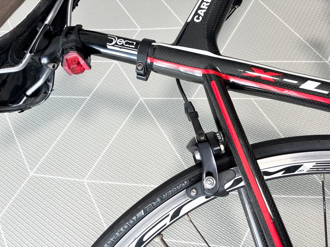 InterMax ロードバイク カーボンフレーム　黒/赤