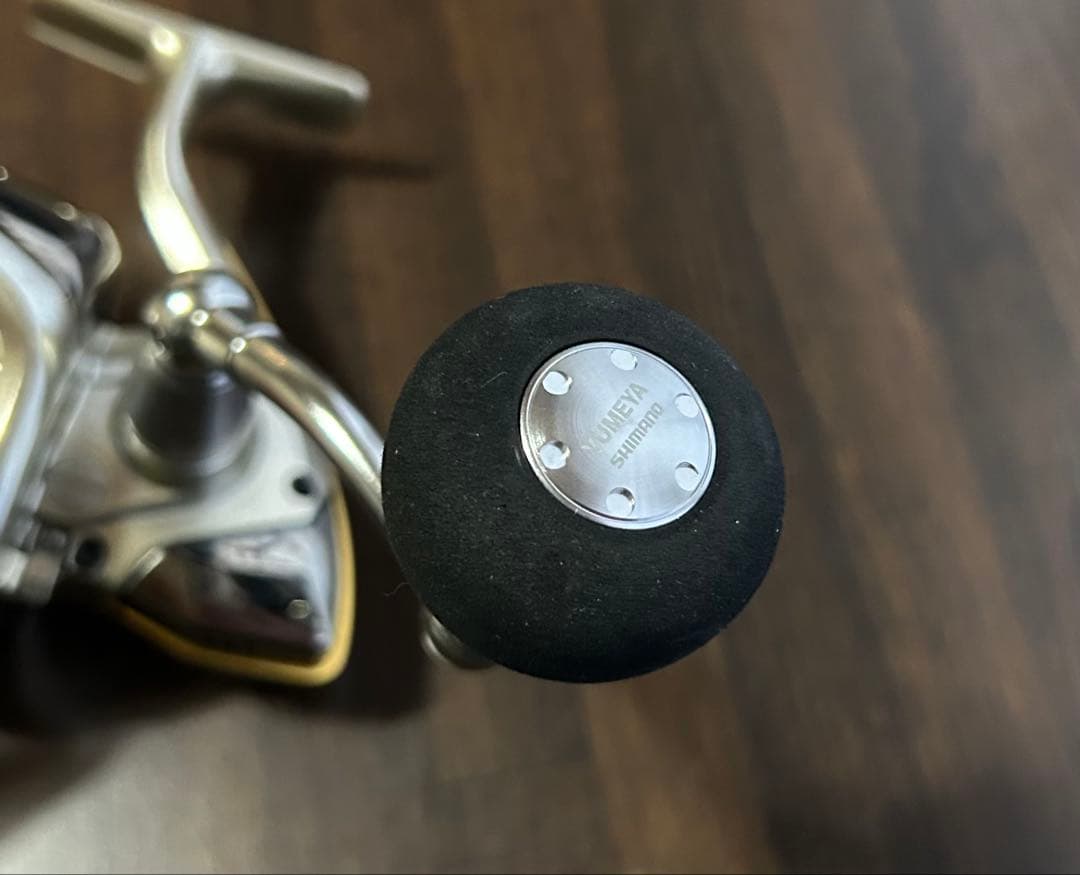 極美品！シマノ　ツインパワー Mg 3000S 夢屋ハンドル付き