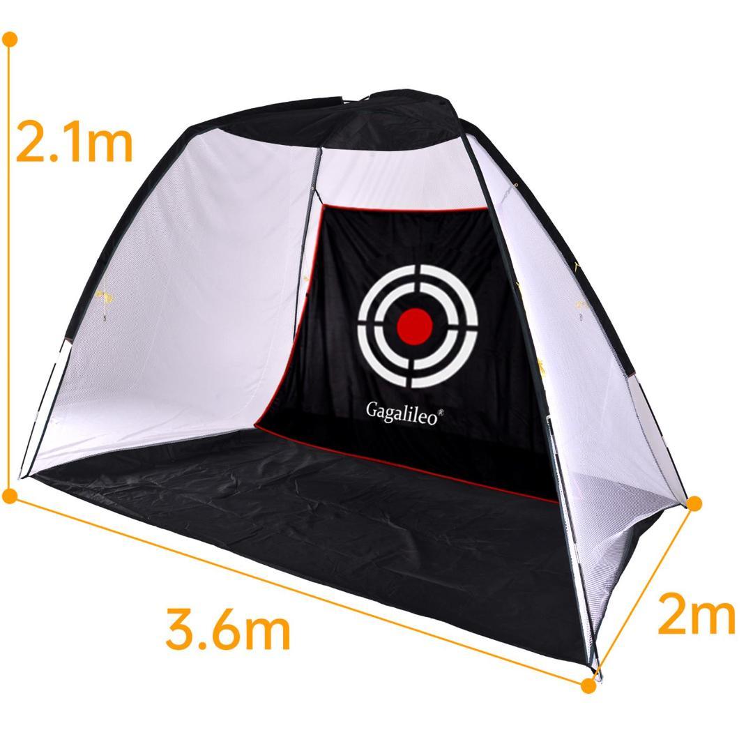 ゴルフネット　3.6x2.1x2ｍ　自宅練習　コンパクト　設置簡単　屋外室内向け