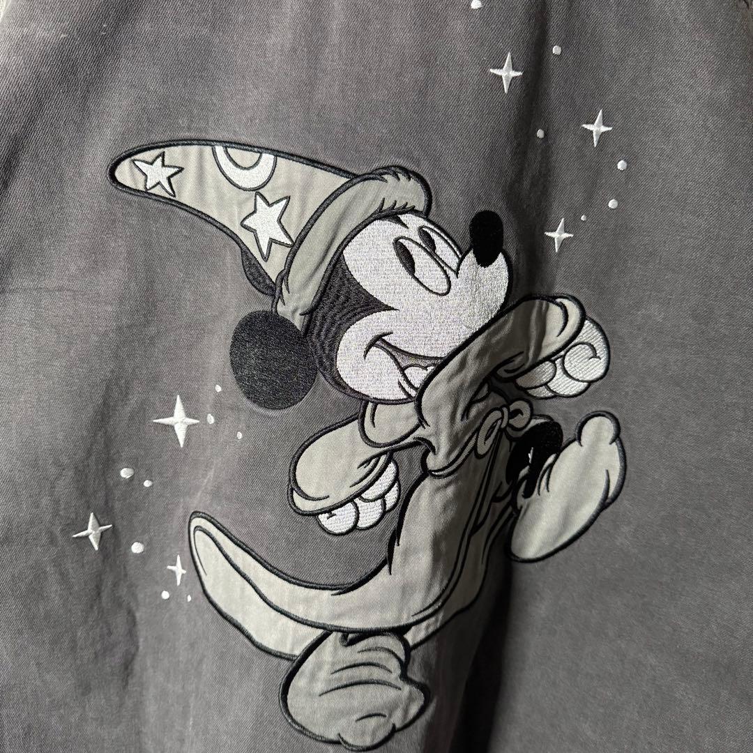 【タグ付】香港ディズニー ファンタジア ヴィンテージ加工 デニムジャケット XL