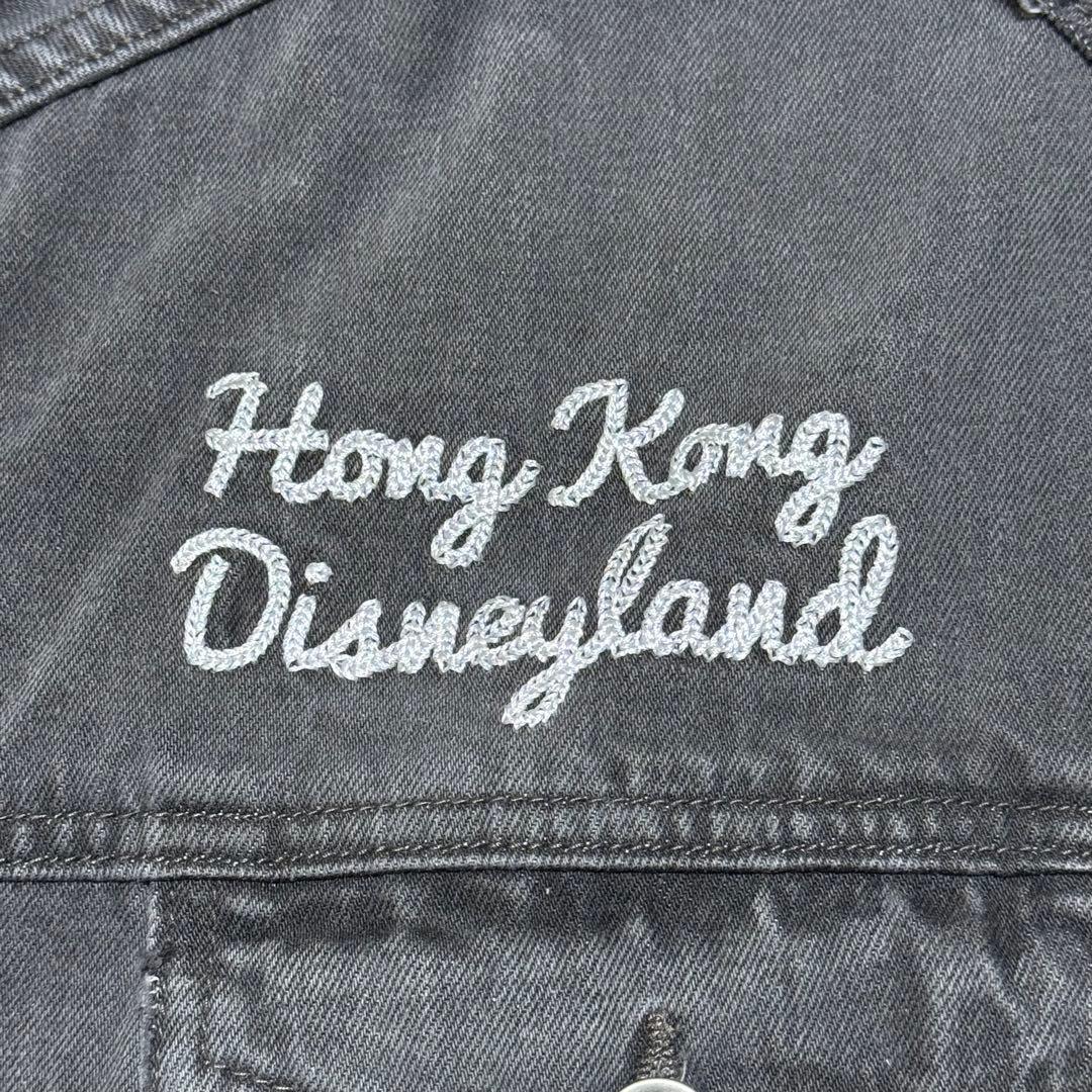 【タグ付】香港ディズニー ファンタジア ヴィンテージ加工 デニムジャケット XL