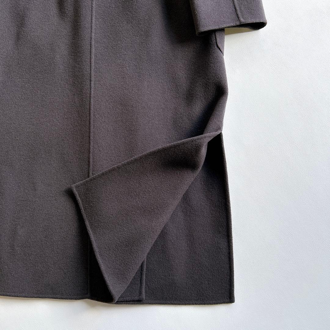 アルアバイル カシミヤ混　ショールカラー　リバーコート　ロング　サイズ2