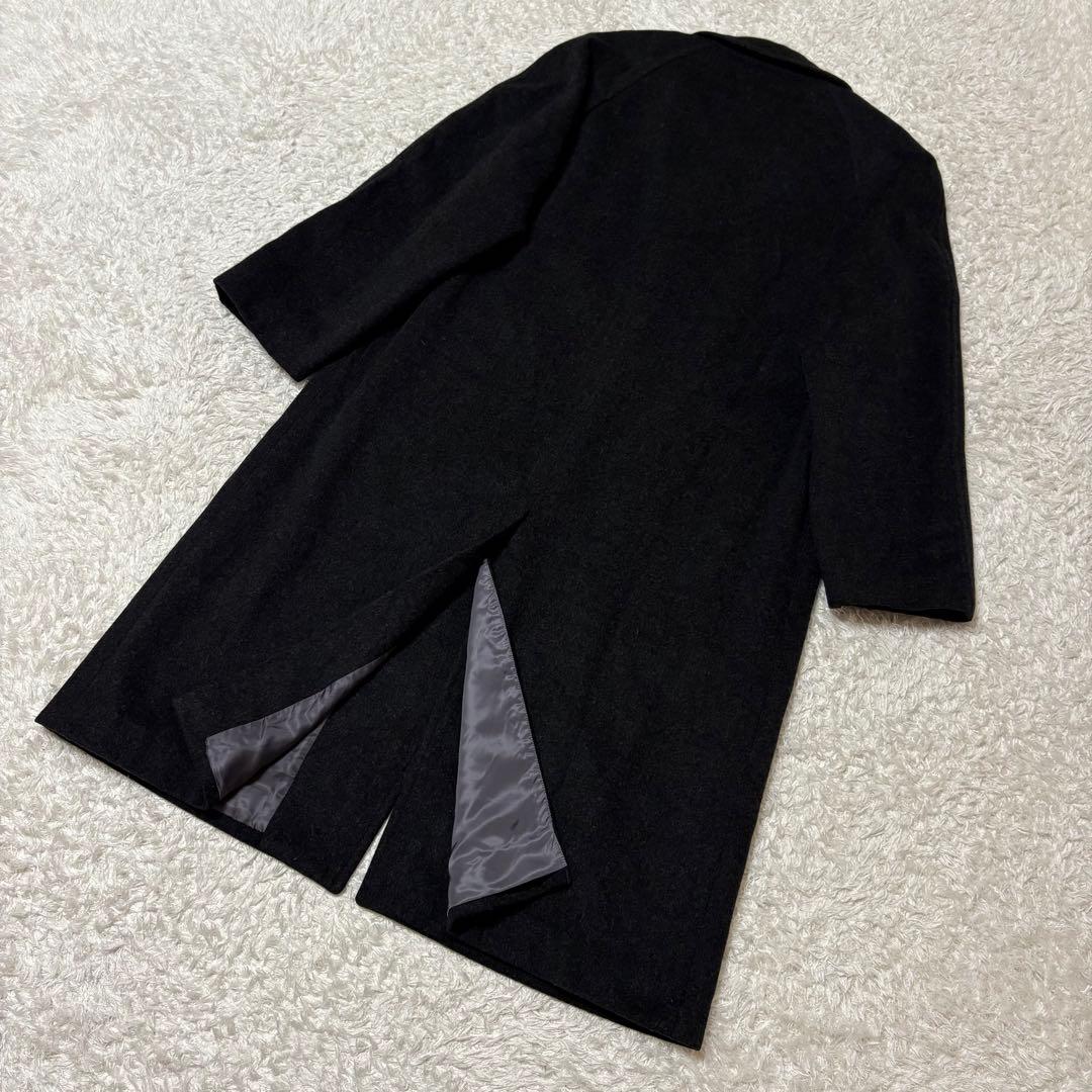 美品　ポロバイラルフローレン　ステンカラーコート　ロング丈　ダークグレー　XL