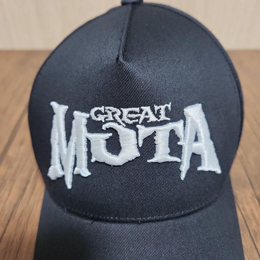 グレート・ムタ 武藤敬司 【刺繍ロゴ】キャップ（黒）