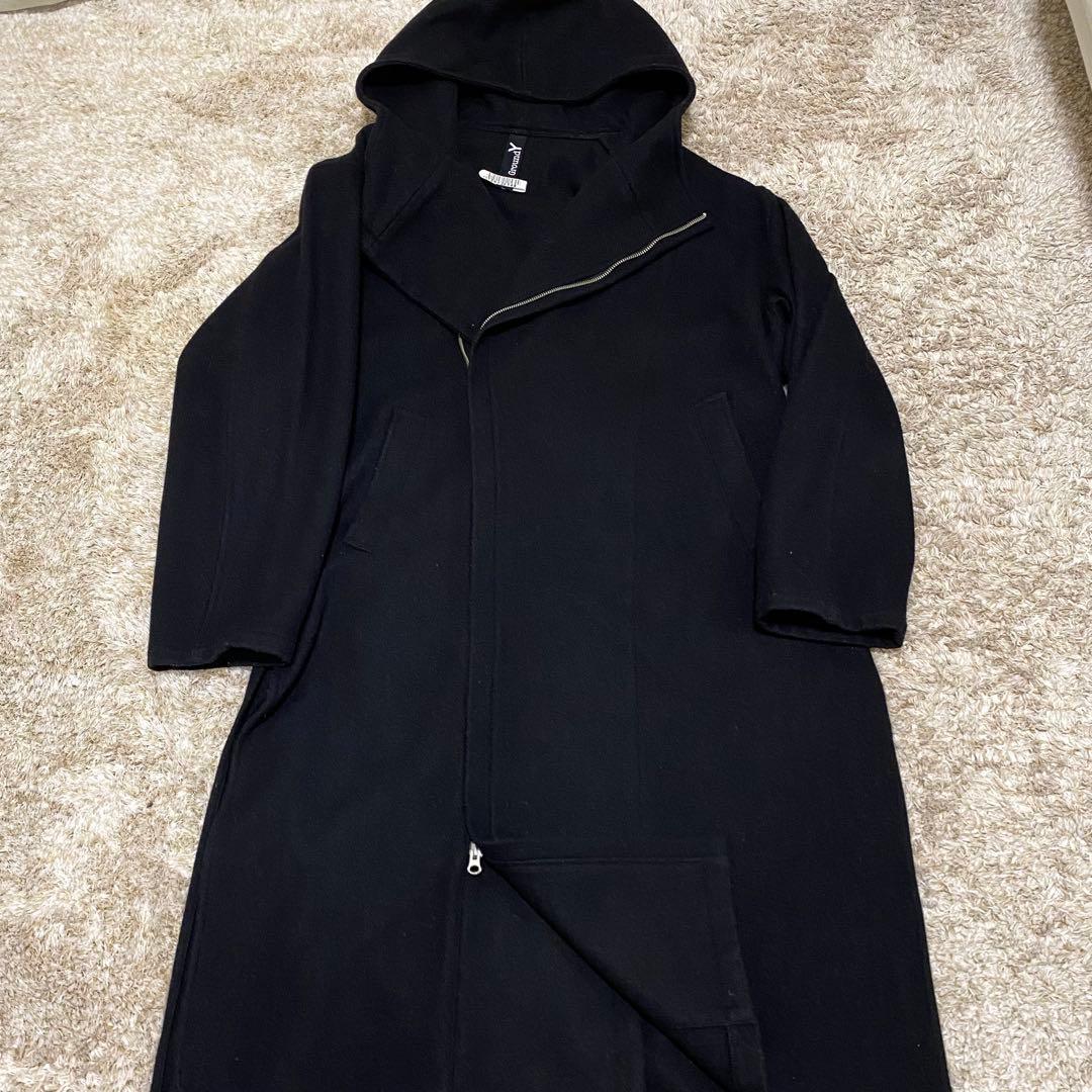 Ground Y ヨウジヤマモト インディアフラノ ダブルフーデットコート 3