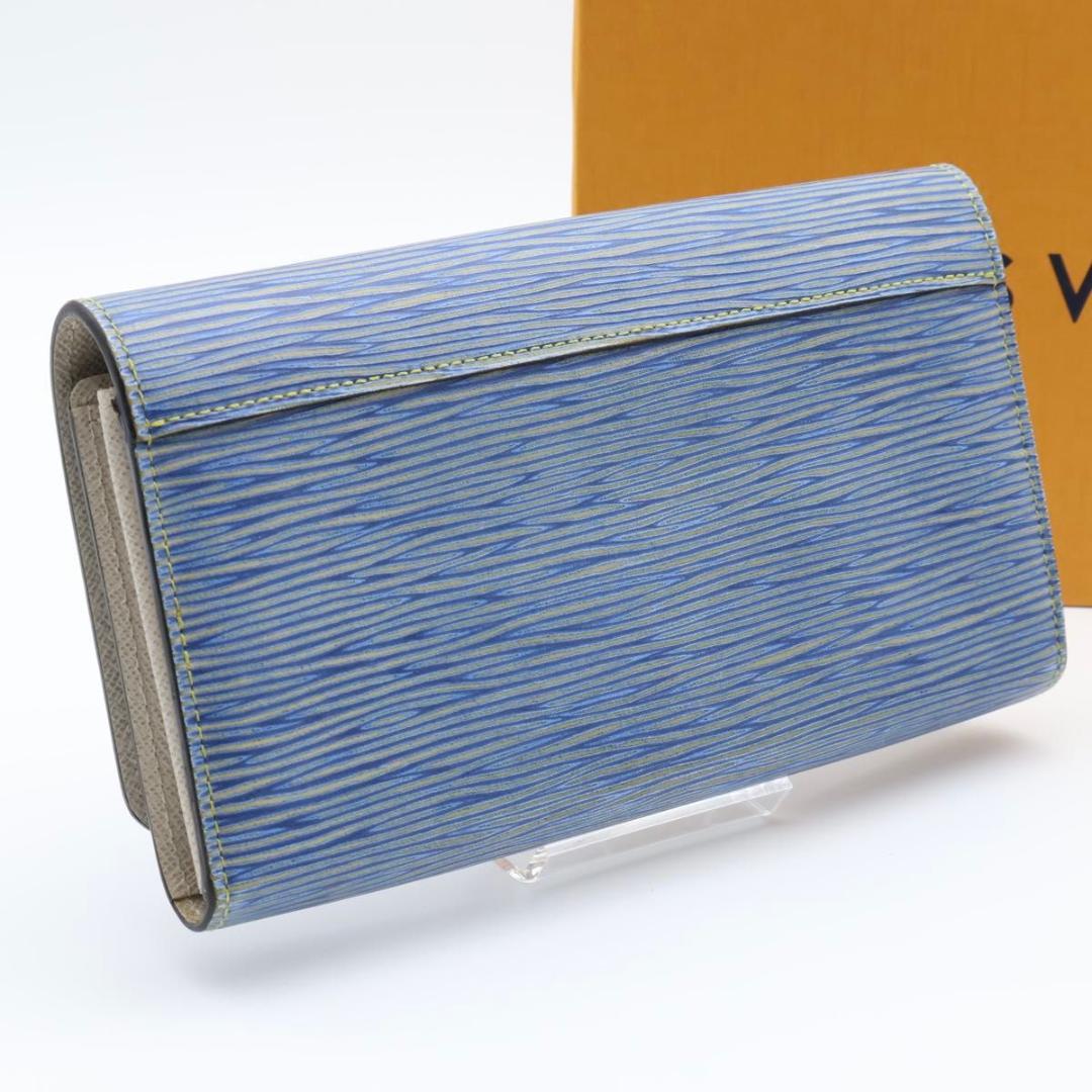 【極美品】ルイヴィトン　ポルトフォイユツイスト　長財布　エピ　デニム　ブルー
