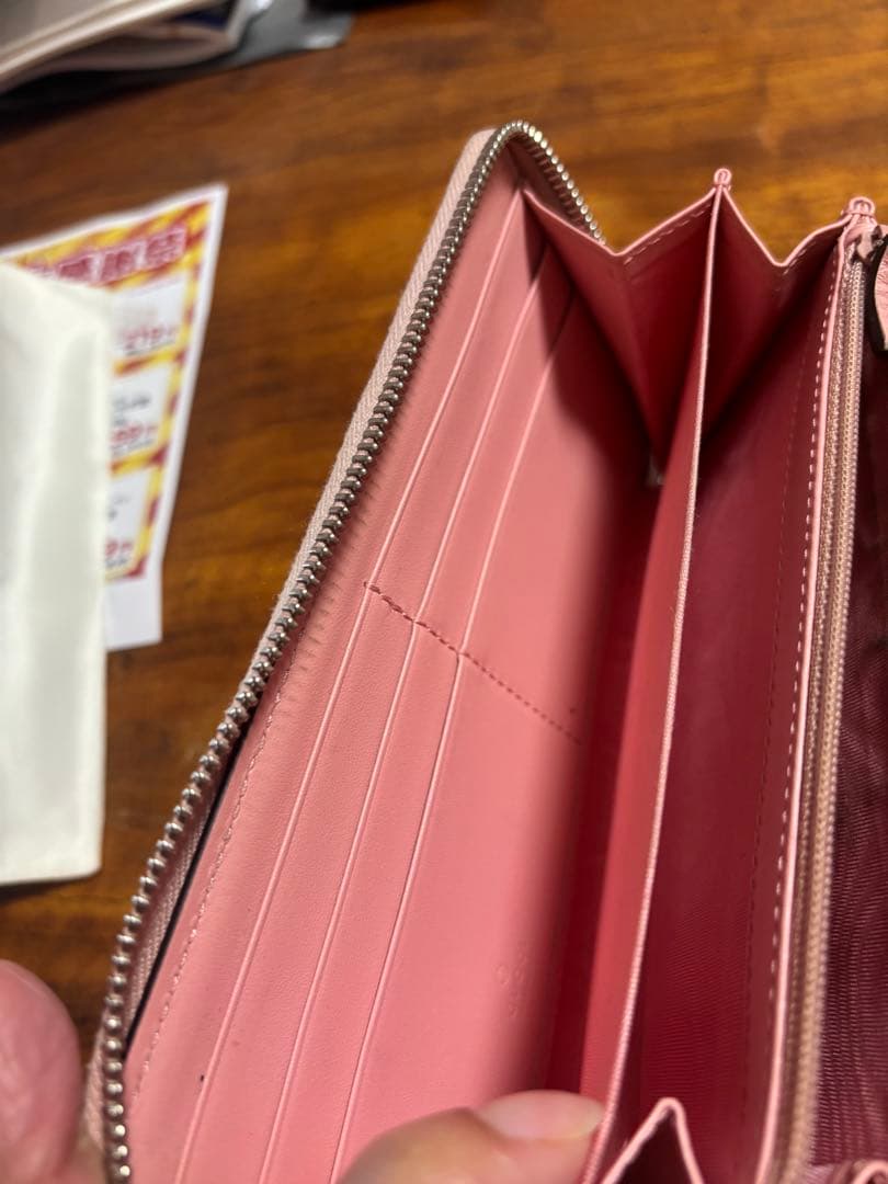 値下げ　GUCCI ピンク 長財布 ダブルGロゴ マーモント キルティングレザー
