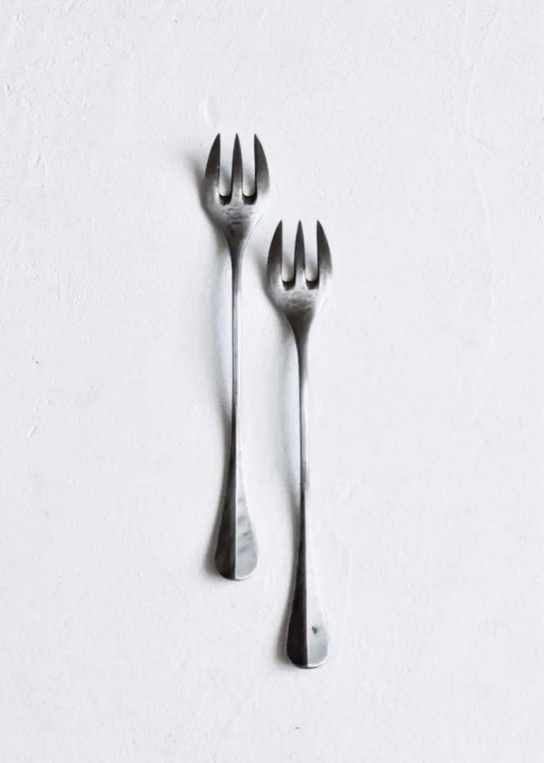 永島義教さん：ステンレス ミニフォーク 2本セット
