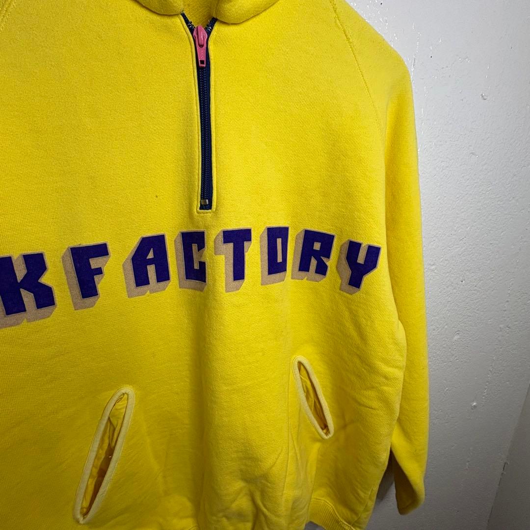 K-FACTORY ハーフジップトレーナー イエロー　池田ノブオ