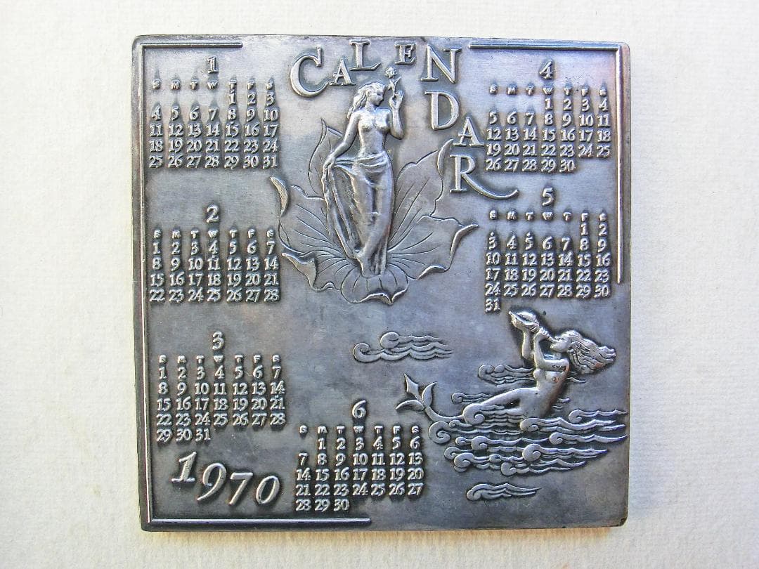 日本万国博覧会　1970　カレンダーメダル　-四季の精-　純銀製