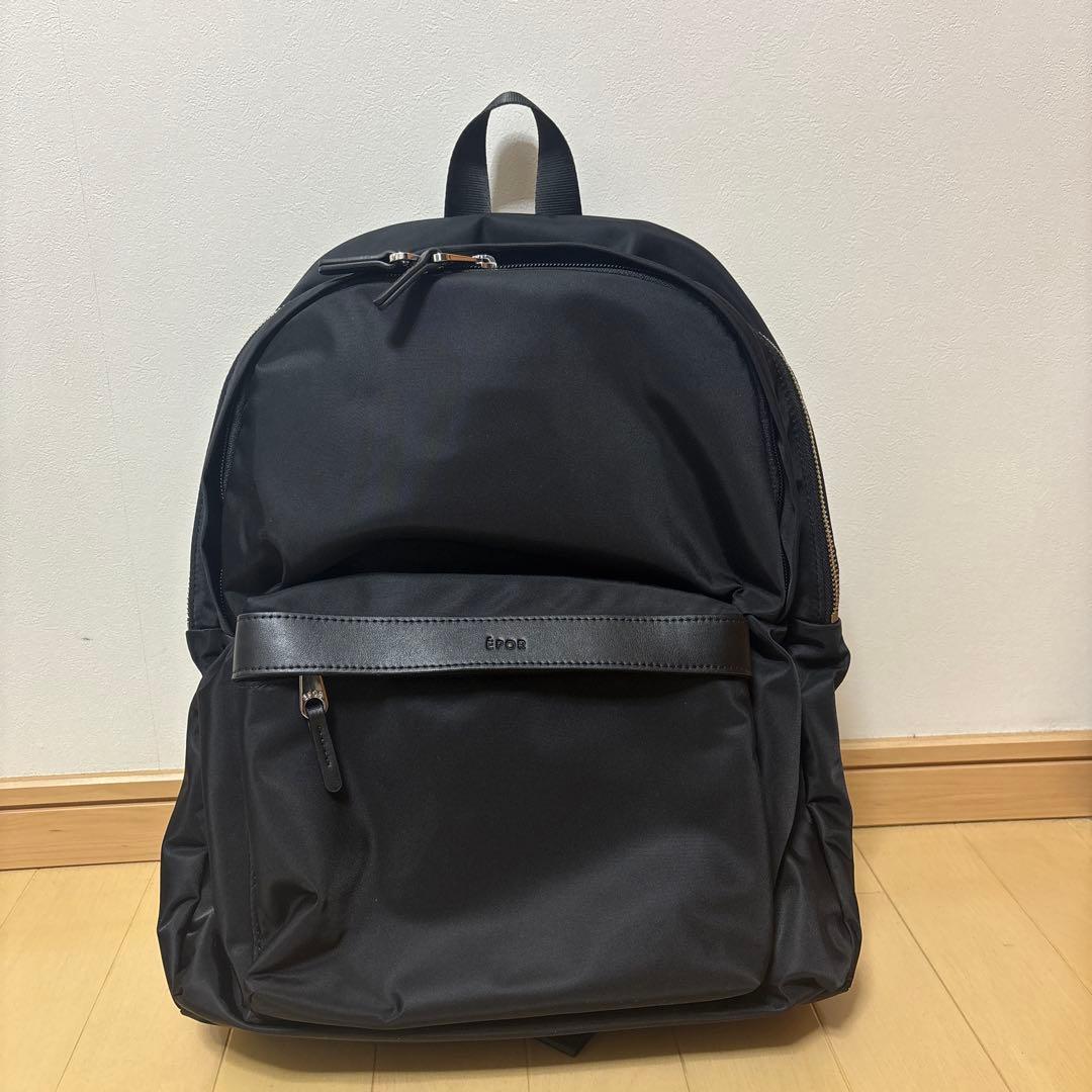 E'POR エポール ロペ パックサック リュック ナイロン A4 ブラック 黒