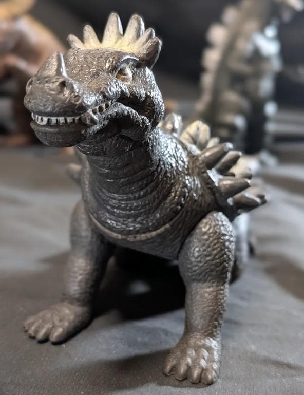 昭和ゴジラ＆アンギラス＆バラゴン（ヤマカツ）ソフビフィギュア3体セット