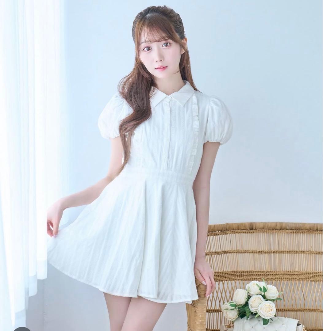 ワンピース Rosemuse Cotton lace flare mini onepiece