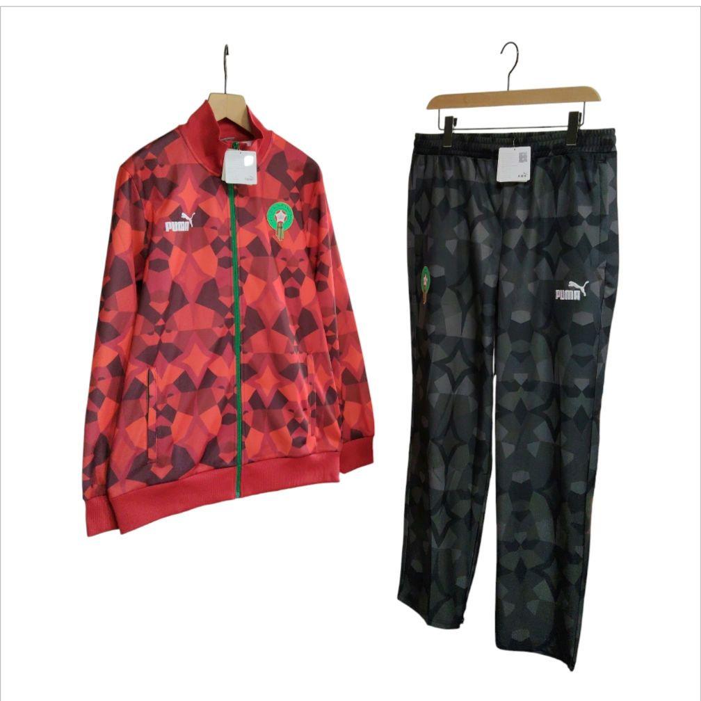 新品希少品 サッカー モロッコ代表 オフピッチウェア ジャージ 上下セットアップ