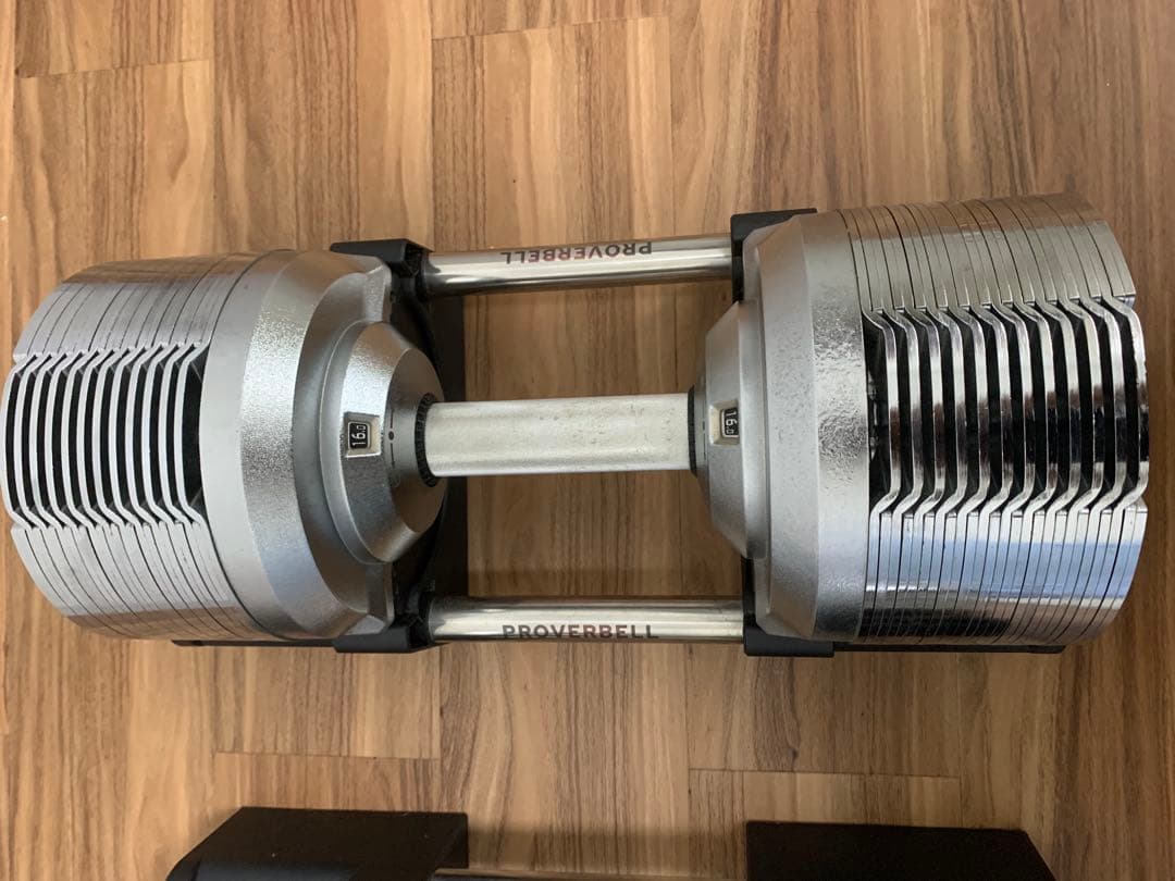 PROVERBELL 41.5kg 可変式ダンベル シルバー 埼玉県引き取り限定