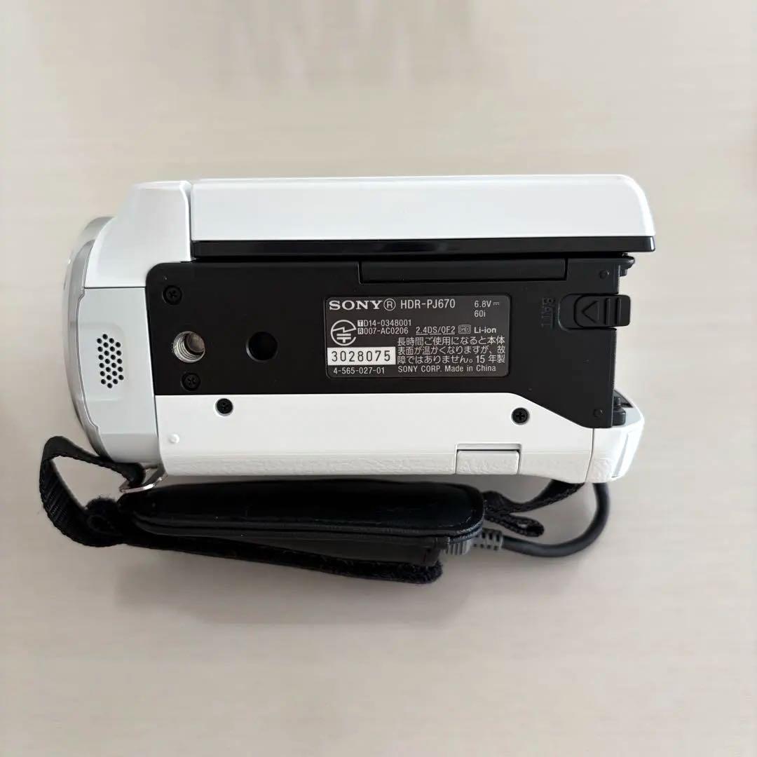SONY HDR-PJ670 ホワイト - メルカリ