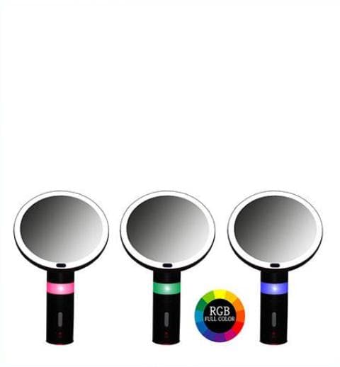 高品質の最高級のLEDメイクアップミラー テレワーク　動画配信　充電式