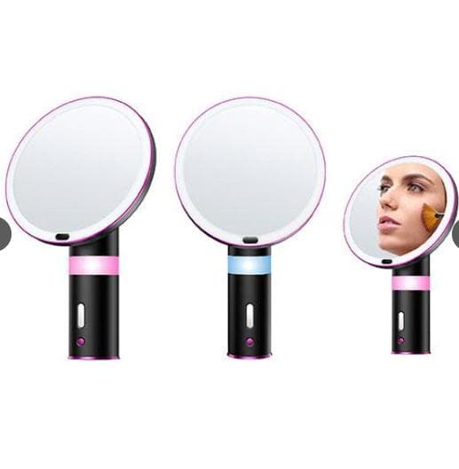 高品質の最高級のLEDメイクアップミラー テレワーク　動画配信　充電式