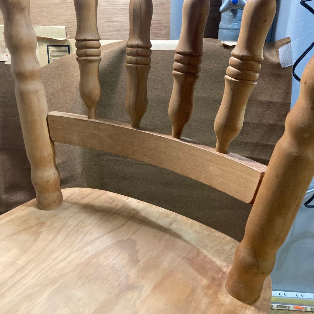 椅子　ヴィンテージ　ダイニングチェア　カフェチェア　剥離