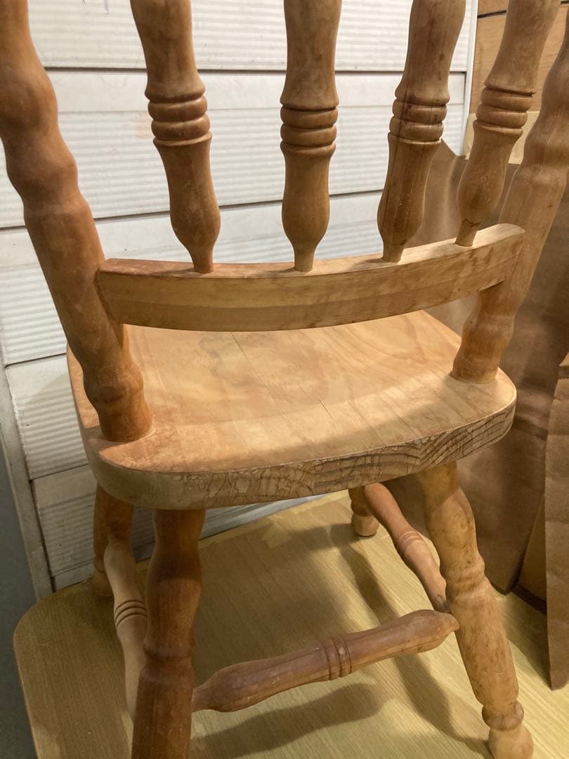 椅子　ヴィンテージ　ダイニングチェア　カフェチェア　剥離