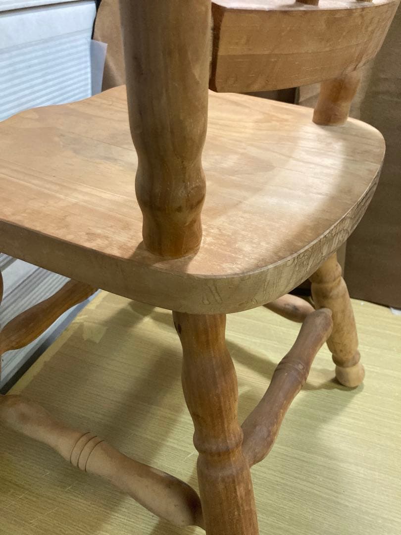 椅子　ヴィンテージ　ダイニングチェア　カフェチェア　剥離