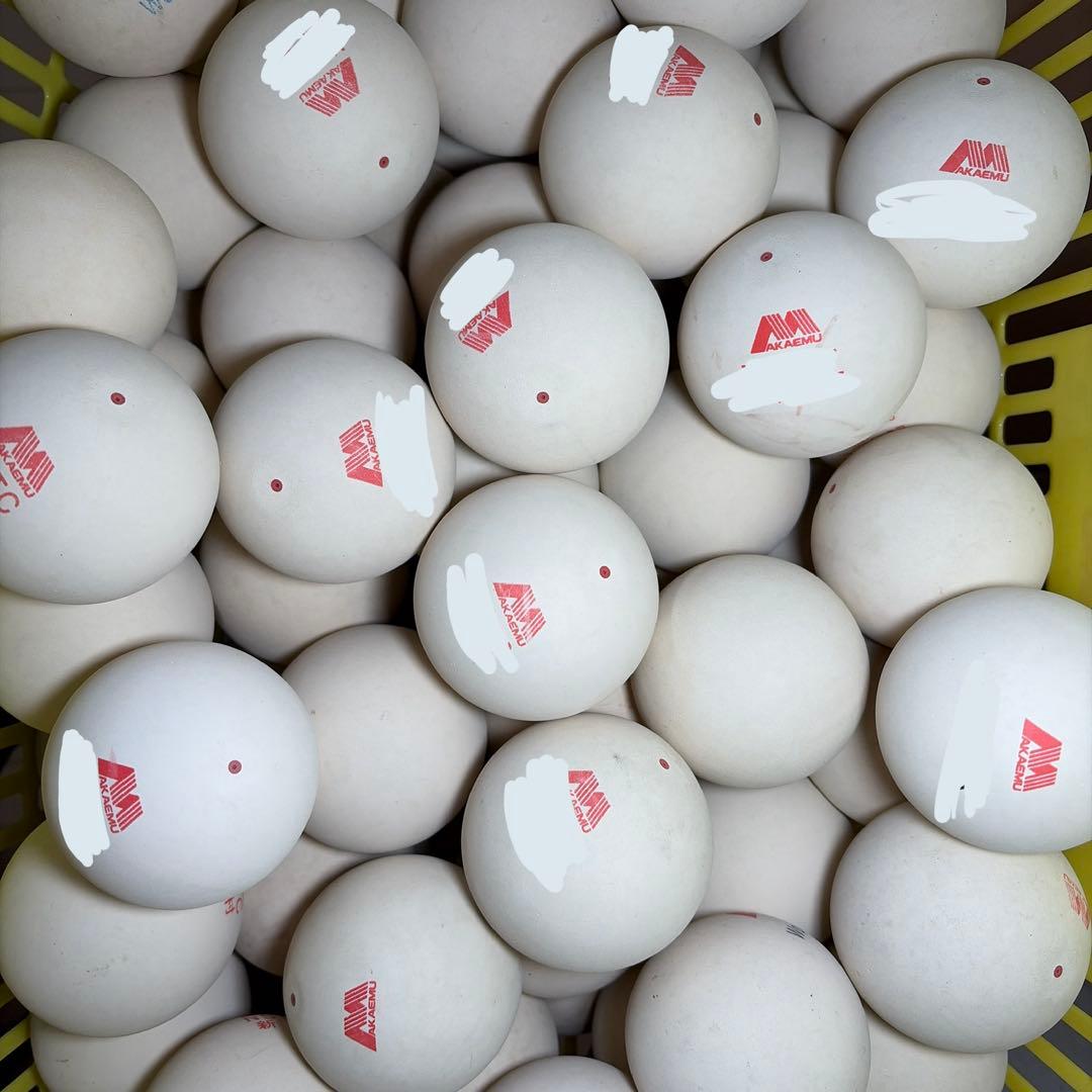 【早い者勝ち】ソフトテニス ボール アカエム 50球 美品
